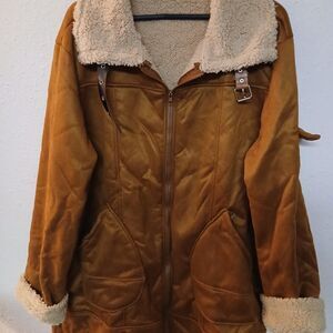 2XL Brand New NWOT Men's Brown Tan Jacket Lightweight Lined